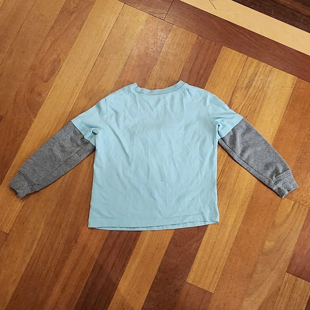 Disney Jumping Beans Blue/Gray Long Sleeve Mickey Mouse Jersey Size 5T - Picture 9 of 10